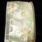 The Ribbon People Green and White Margaritte Floral Wired Craft Ribbon 2.5" x 20 Yards